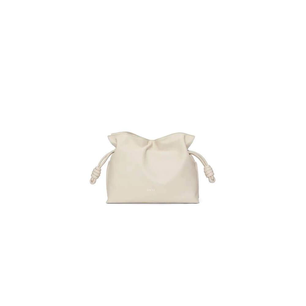 Sea Salt LOEWE Medium Flamenco clutch in nappa calfskin (HIGH-END GRADE)