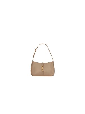 GREYISH YSL LE 5 A 7 bag in smooth leather