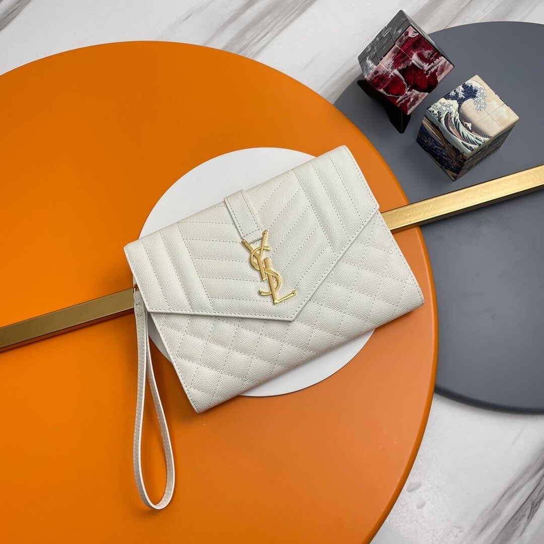 YSL CASSANDRE matelasse leather flap clutch - Image 2