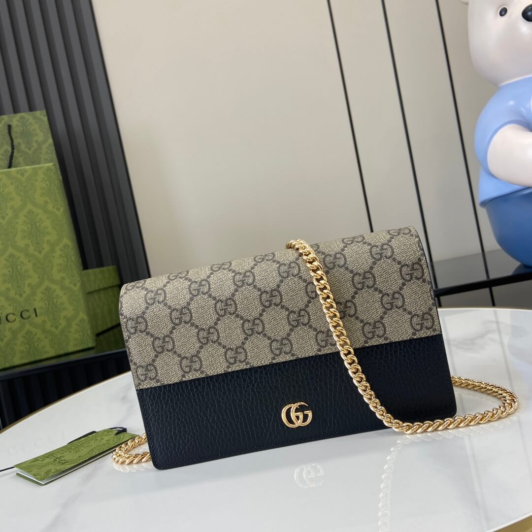 GG Marmont two-tone mini chain bag - Image 2