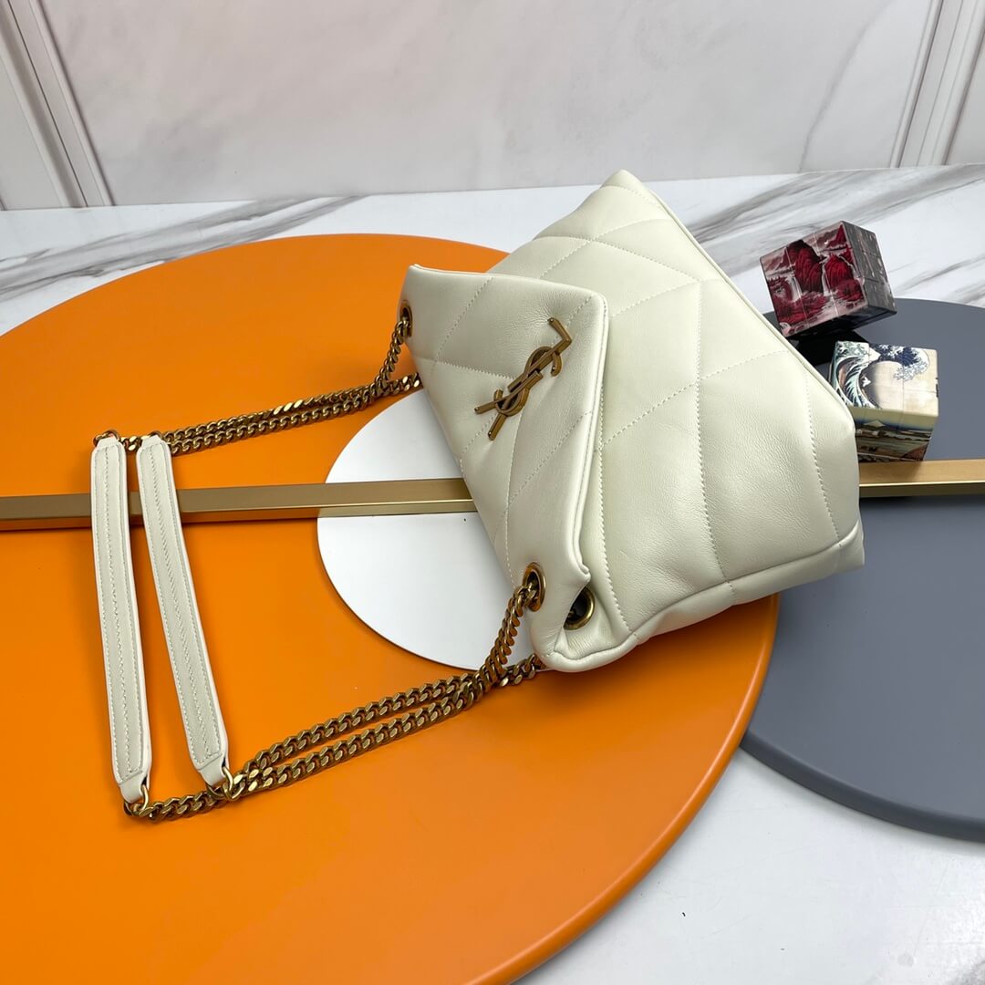 White YSL PUFFER SMALL in Nappa leather - Image 3