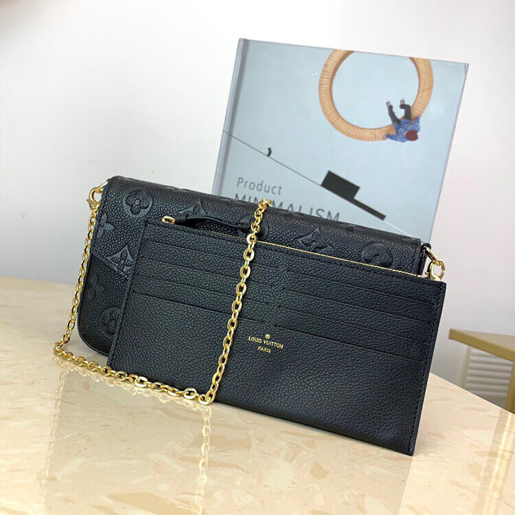 Black LV Felicie Pochette - Image 3
