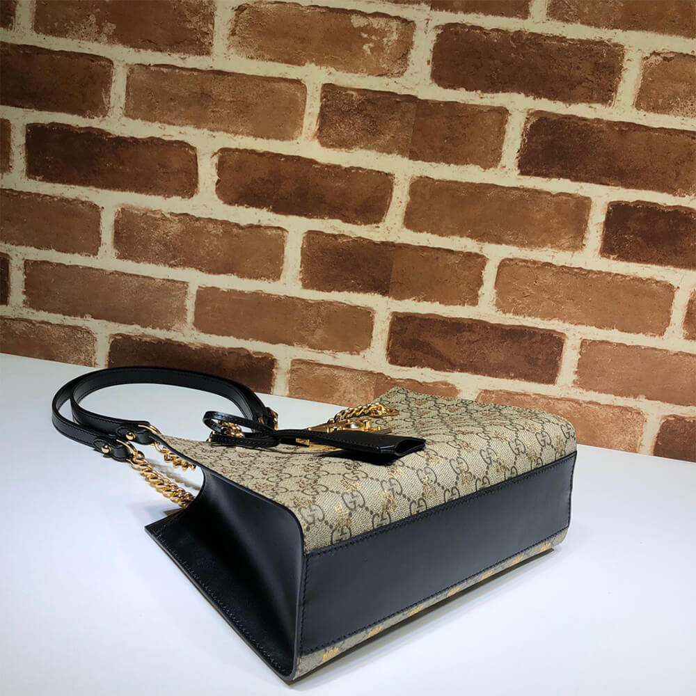 GG Padlock small GG bees shoulder bag - Image 5
