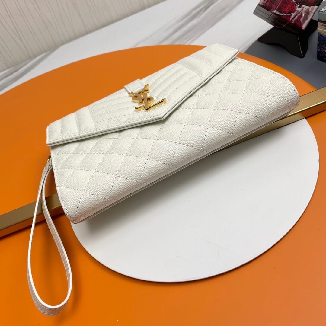 YSL CASSANDRE matelasse leather flap clutch - Image 6
