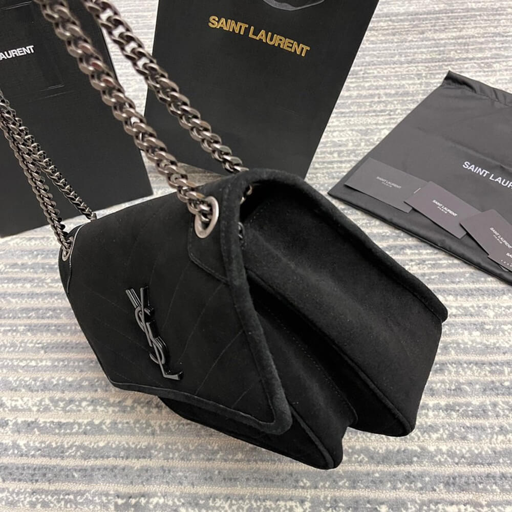 Grosgrain SAINT LAURENT NIKI MEDIUM IN SUEDE - Image 7