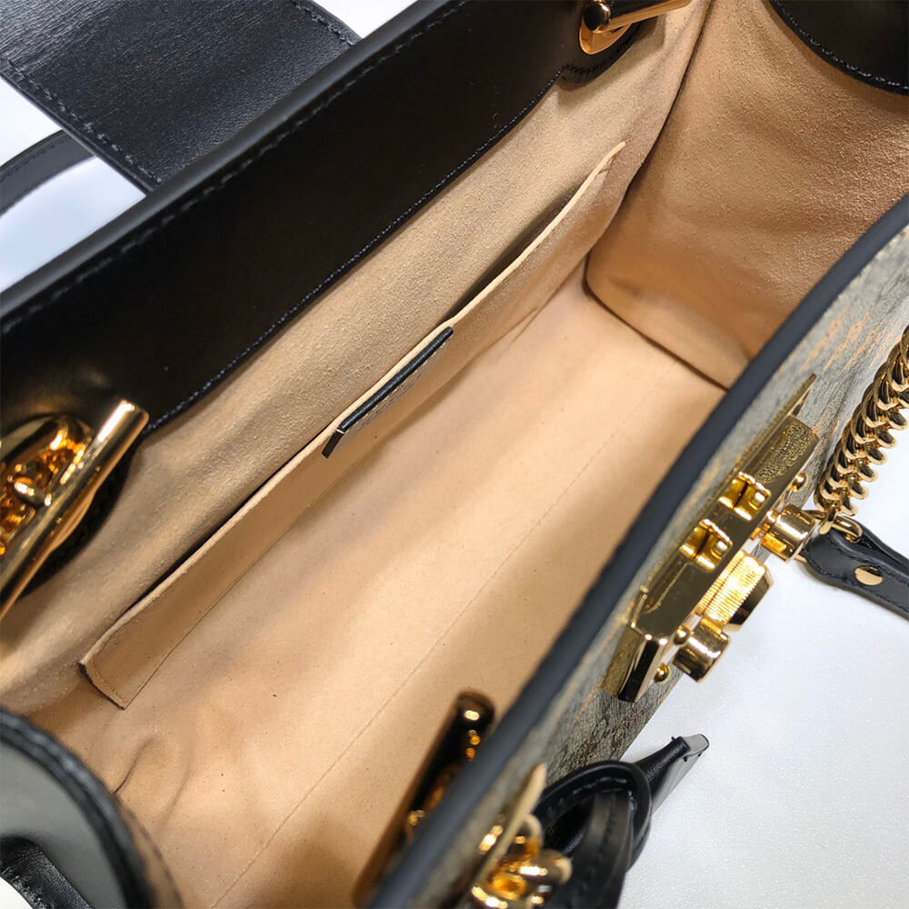 GG Padlock small GG bees shoulder bag - Image 8